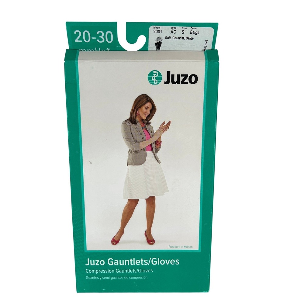 Juzo Soft 2001 Compression Gauntlet 20-30 mmHg Beige Size Small Lymphedema